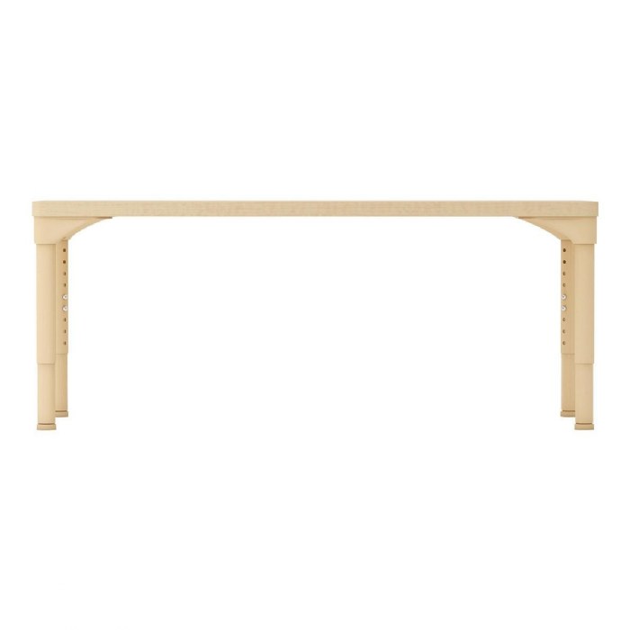 Alternate Image #1 of Half Table 48" x 18" Rectangle Table - Junior - 15"-24" Adjustable Legs