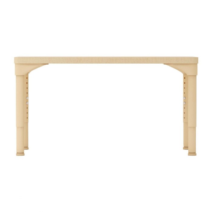 Alternate Image #1 of Half Table 36" x 18" Rectangle Table - Junior - 15"-24" Adjustable Legs