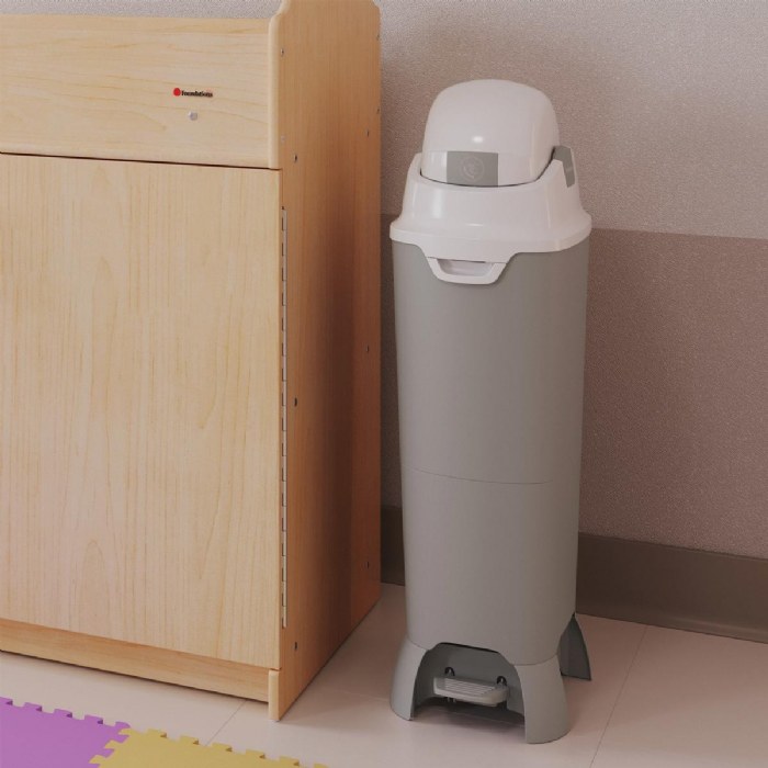 Alternate Image #1 of Tall Hands-Free Diaper Pail