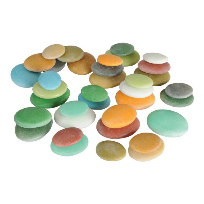 Primary Image of Natural Sorting Stones - Nature Collection - 36 Pieces