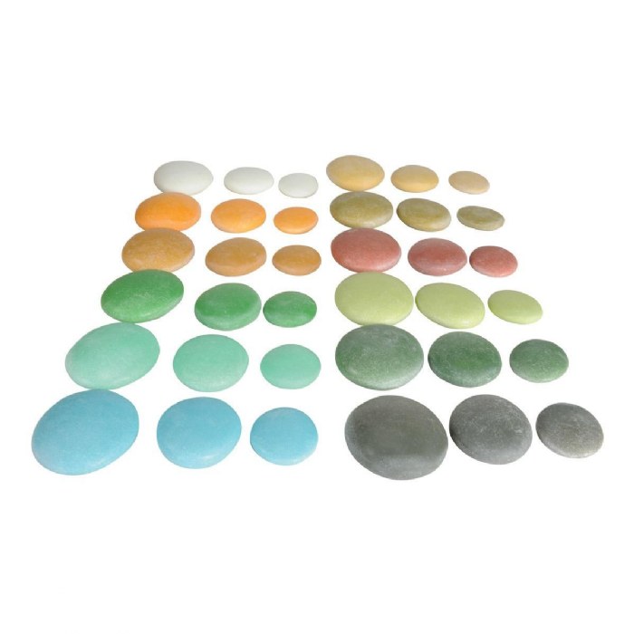 Alternate Image #1 of Natural Sorting Stones - Nature Collection - 36 Pieces