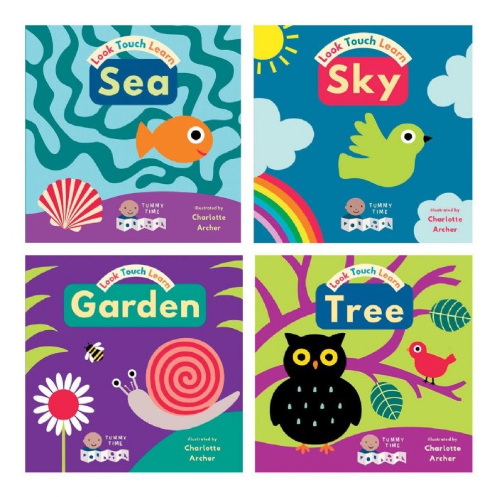 Primary Image of Look, Touch, Learn Textured Sensory Board Books - Set of 4