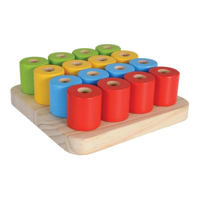 Alternate Image #1 of Montessori Colorful Peg Board