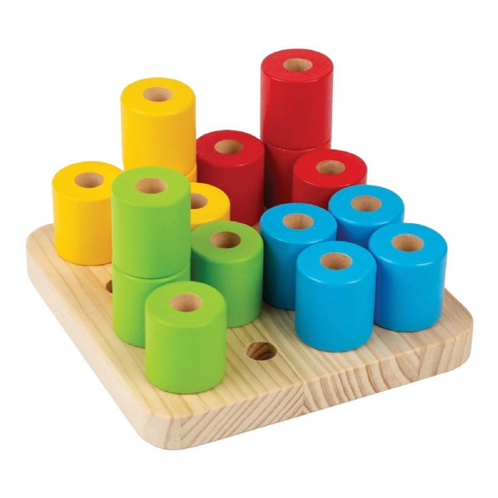 Alternate Image #1 of Montessori Colorful Peg Board