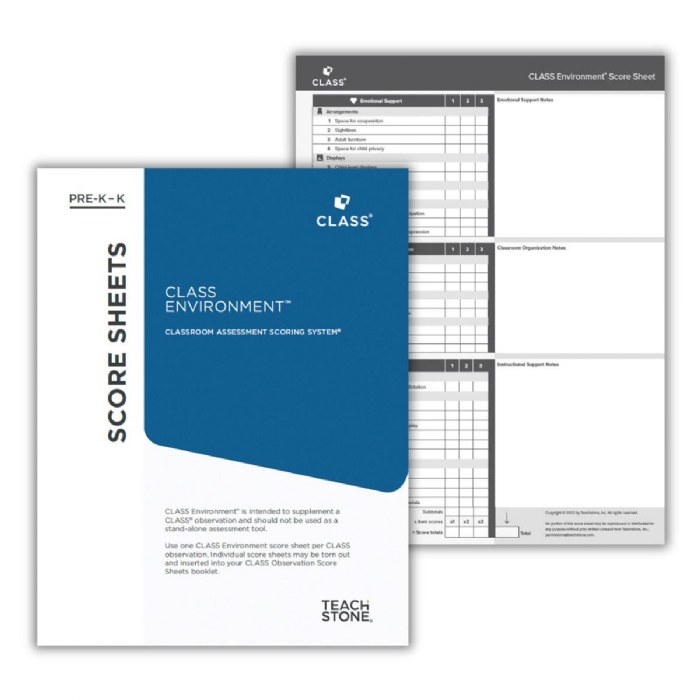 Primary Image of CLASS&reg; Second Edition Environmental Score Sheets - Pre-K - K