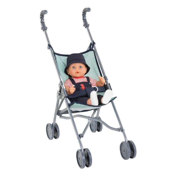 Alternate Image #1 of Umbrella Doll Stroller - Sage Stripe