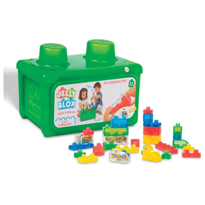 Primary Image of Jelly Blox Stash 'N Stack 2-in-1 Storage Set - 30 Pieces