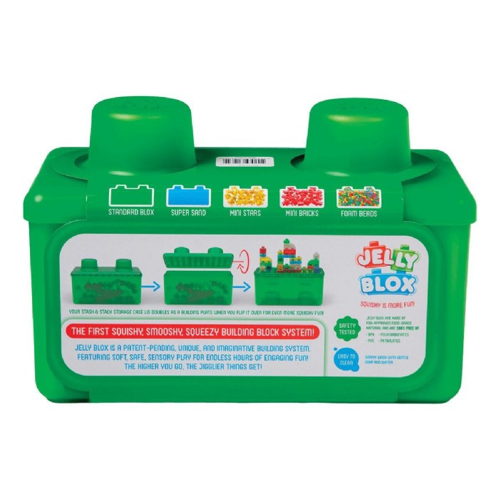 Alternate Image #1 of Jelly Blox Stash 'N Stack 2-in-1 Storage Set - 30 Pieces