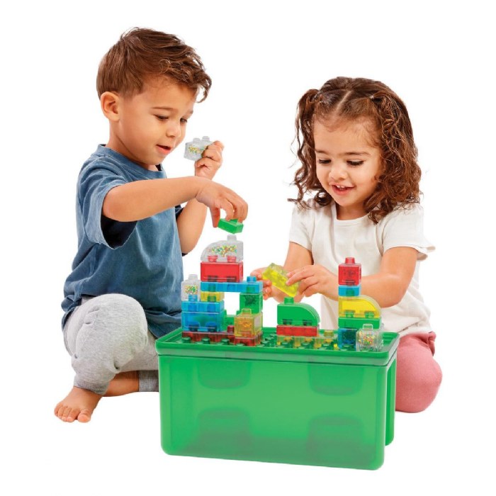 Alternate Image #1 of Jelly Blox Stash 'N Stack 2-in-1 Storage Set - 30 Pieces