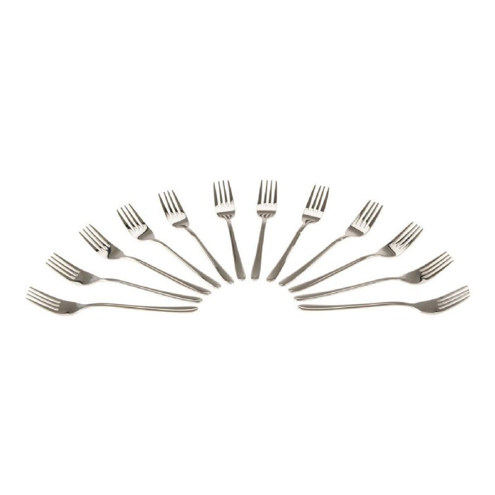 Alternate Image #1 of Stainless Steel Child's Fork - Set of 12