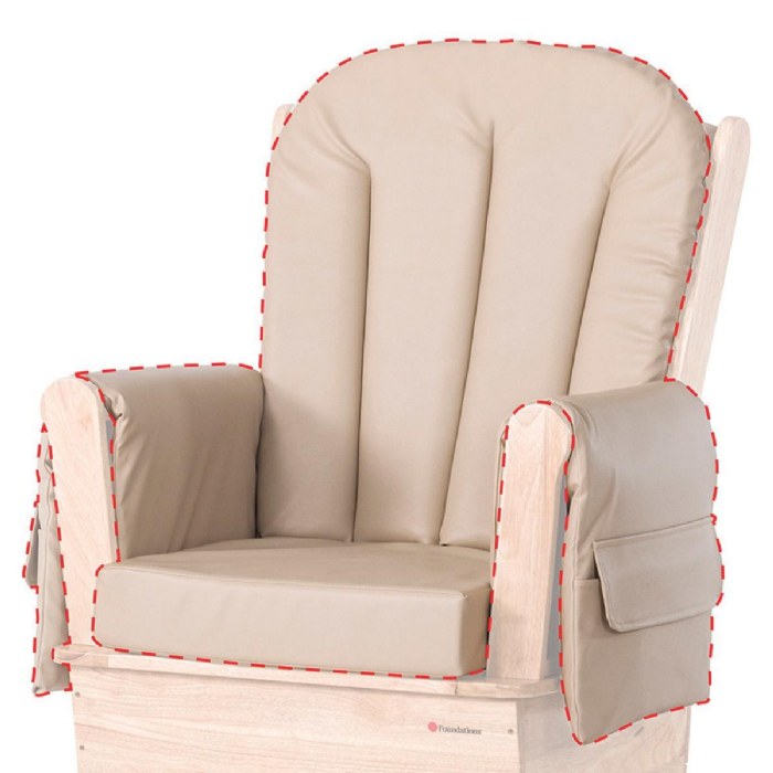 Primary Image of SafeRocker&trade; Glider Rocker Replacement Cushions - Tan Vinyl