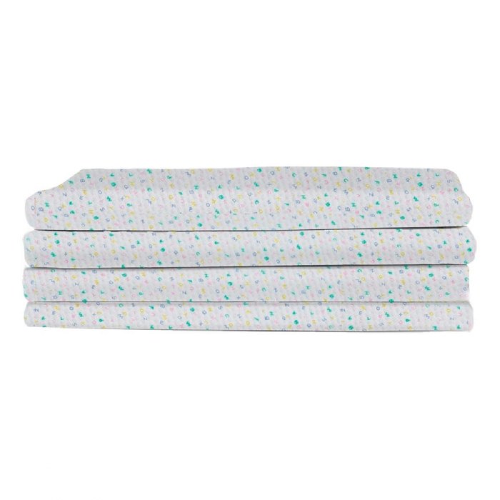 Alternate Image #1 of Standard ABC Pattern Cot Sheets for Angeles&reg; SpaceLine&reg; Cots - Set of 4