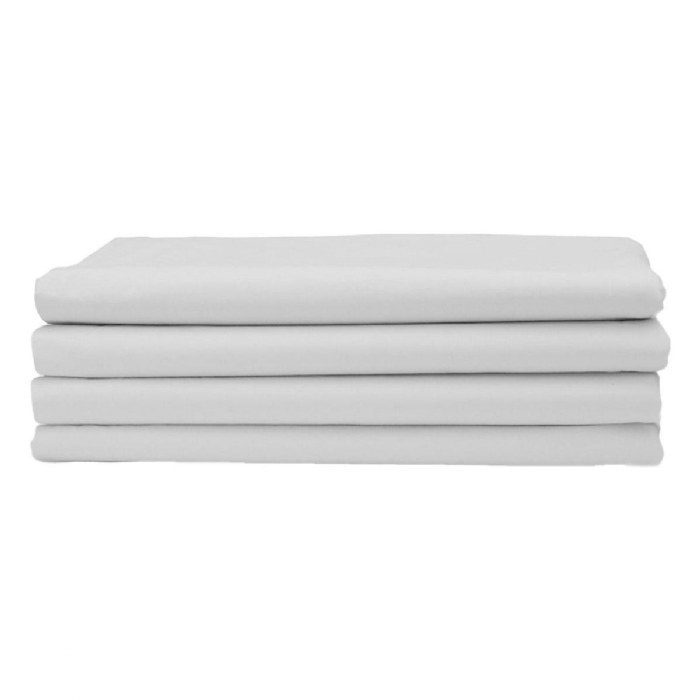 Alternate Image #1 of Standard White Cot Sheet for Angeles&reg; SpaceLine&reg;  Cots - Set of 4