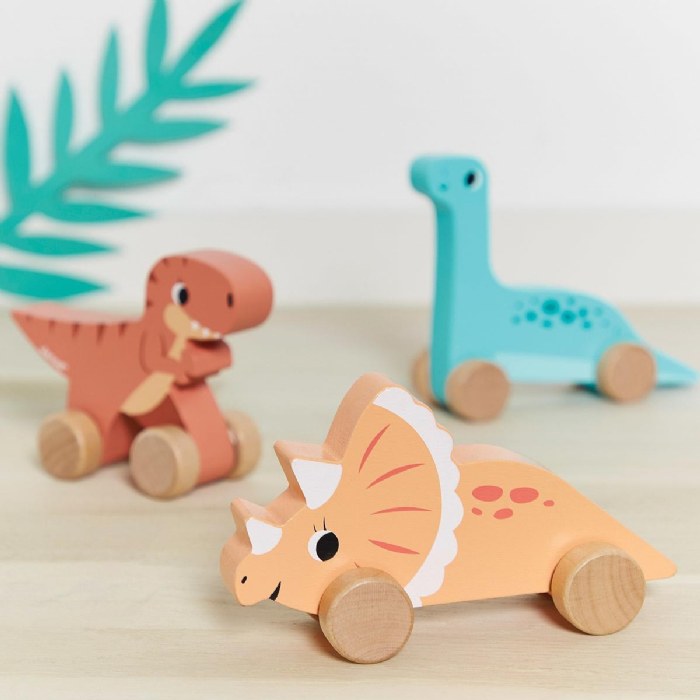 Alternate Image #1 of Push-Along Dinosaurs - 6 Pieces