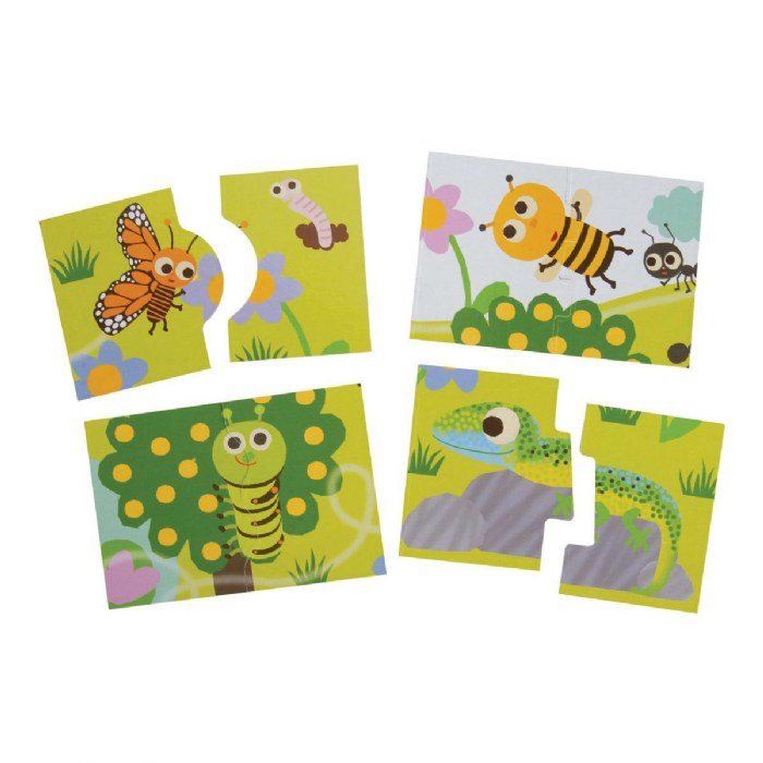 Alternate Image #1 of Montessori Double-Sided Puzzles with Textures