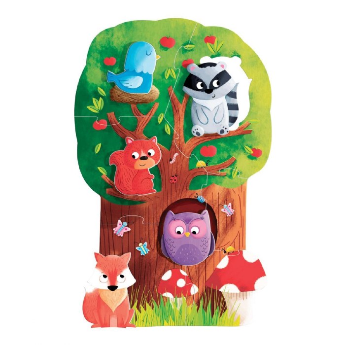 Alternate Image #1 of Montessori First Puzzle - The Forest