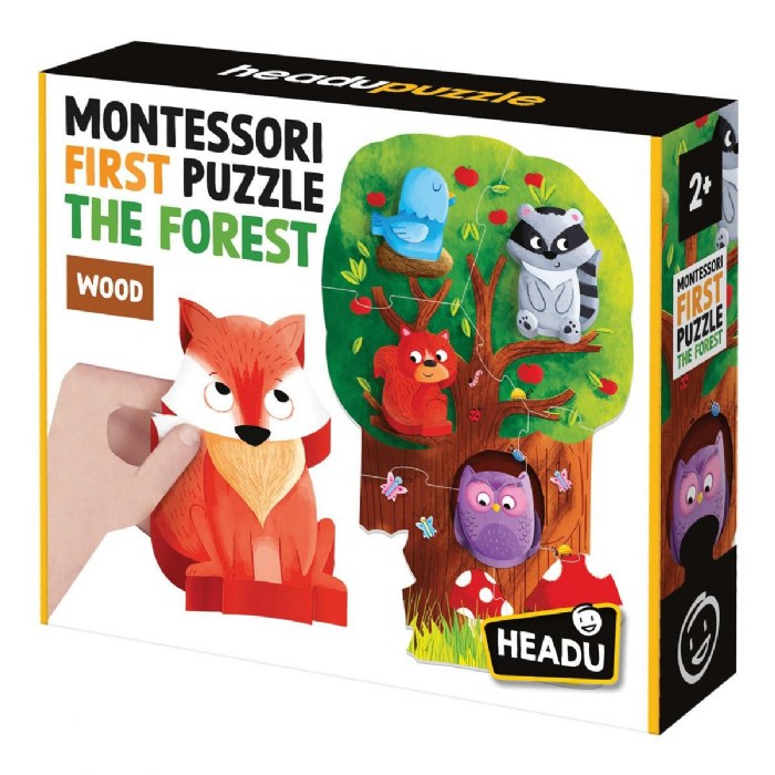 Alternate Image #1 of Montessori First Puzzle - The Forest