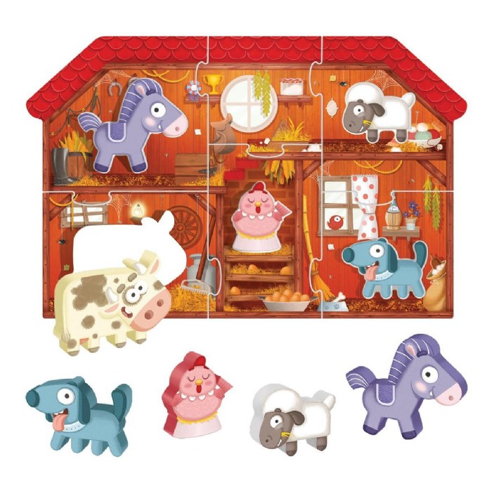 Alternate Image #1 of My First Montessori Puzzles with Wooden Animal Characters