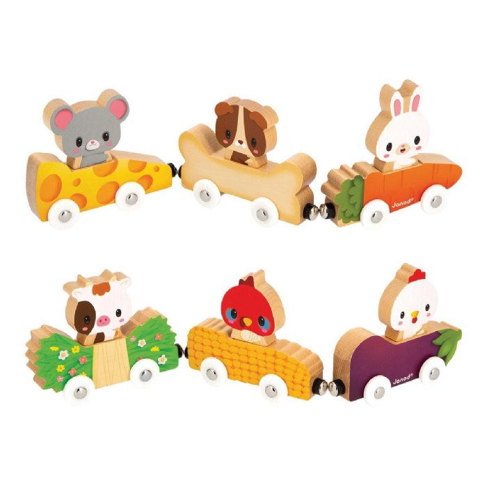 Alternate Image #1 of Mix & Match Magnetic Animal Cars - Set of 6