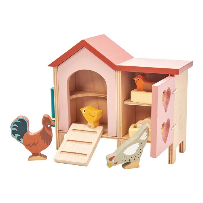Alternate Image #1 of Wooden Chicken Coop Playset