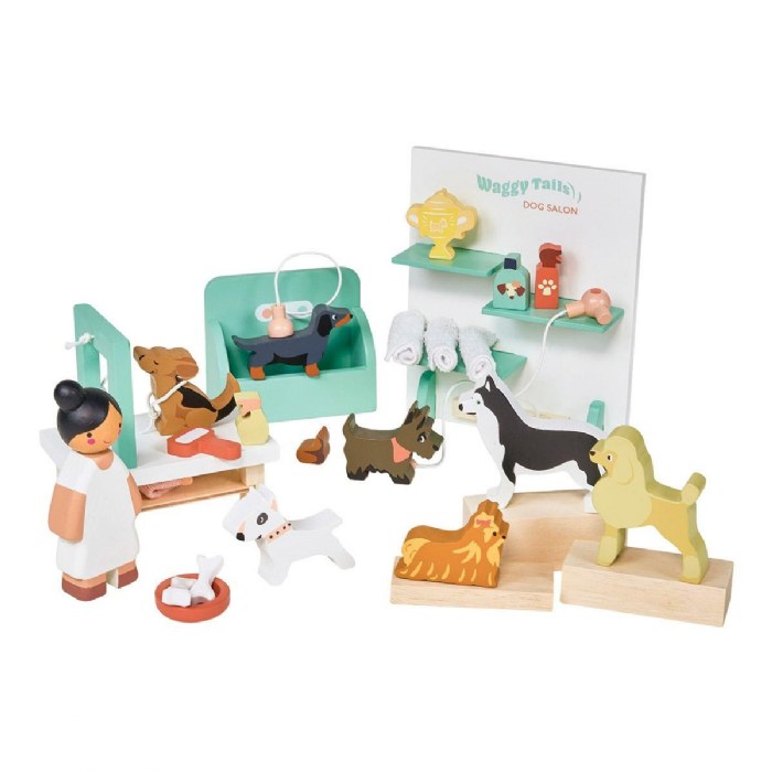 Primary Image of Waggy Tails Dog Salon Wooden Playset
