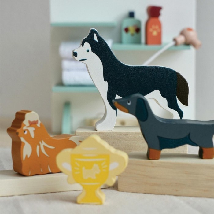 Alternate Image #1 of Waggy Tails Dog Salon Wooden Playset