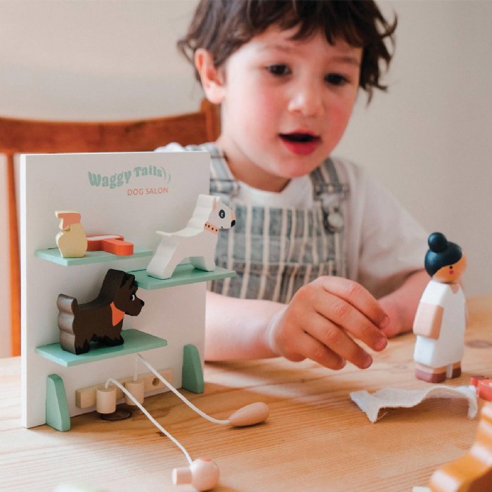 Alternate Image #1 of Waggy Tails Dog Salon Wooden Playset