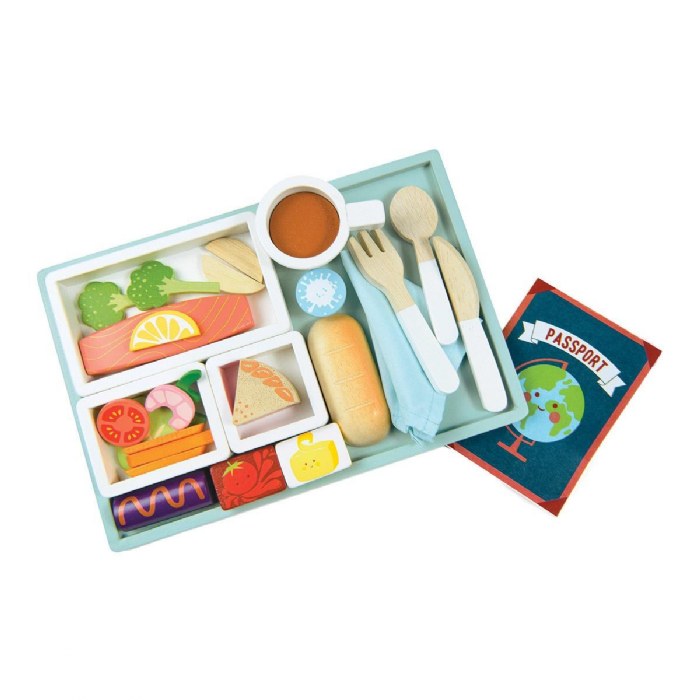 Primary Image of Airline Meal Tray Wooden Play Set