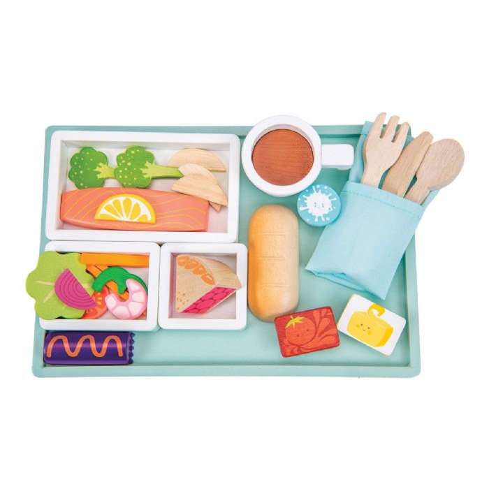 Alternate Image #1 of Airline Meal Tray Wooden Play Set