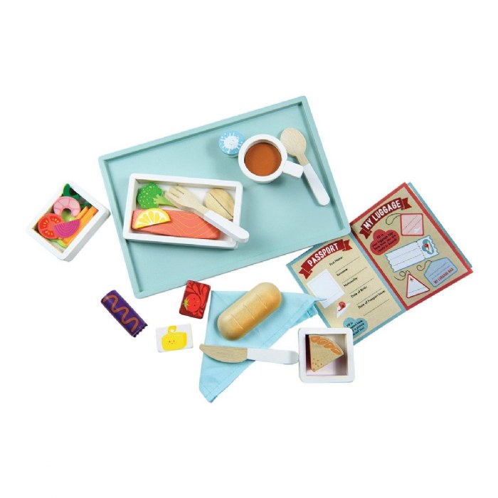 Alternate Image #1 of Airline Meal Tray Wooden Play Set