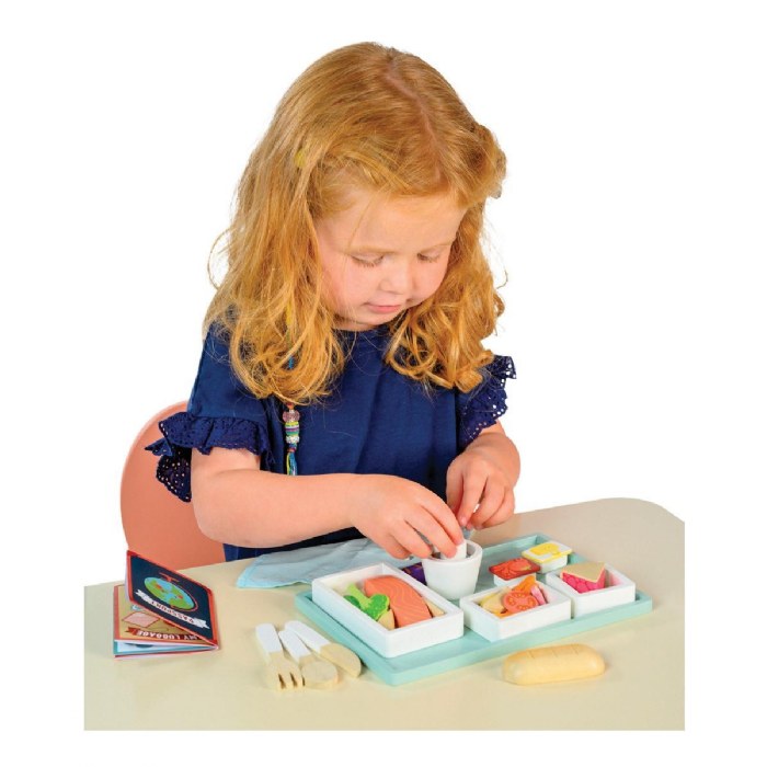 Alternate Image #1 of Airline Meal Tray Wooden Play Set