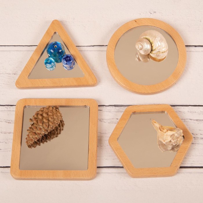 Alternate Image #1 of Little Looking Shape Mirrors - Set of 4