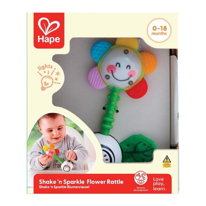 Alternate Image #1 of Shake 'n Sparkle Flower Rattle