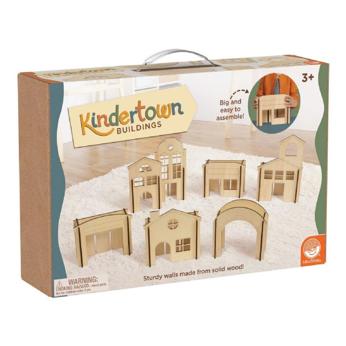 Alternate Image #1 of Kindertown Buildings - Wooden Construction Set