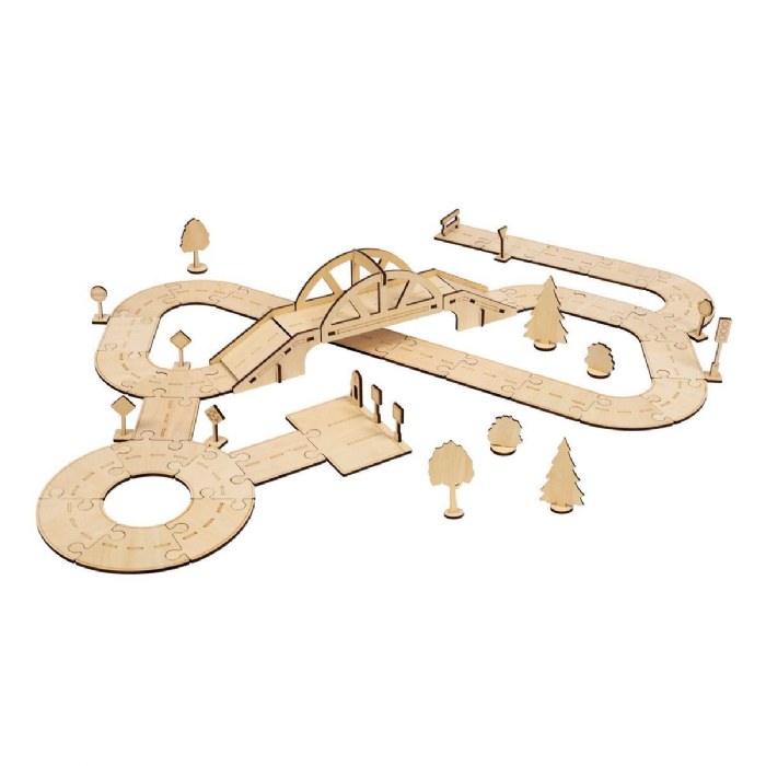 Primary Image of Kindertown Roads - Wooden Construction Set