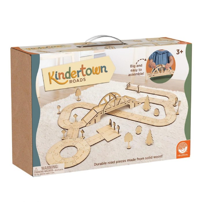 Alternate Image #1 of Kindertown Roads - Wooden Construction Set