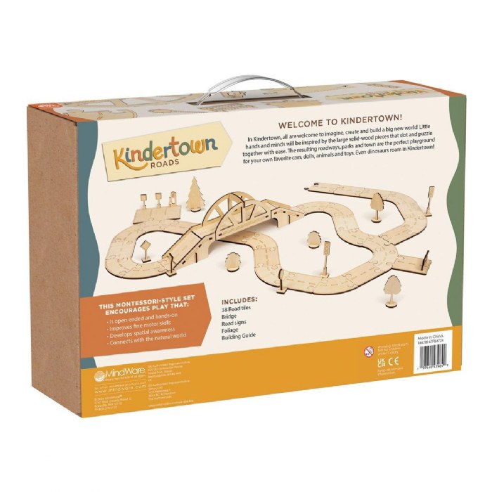 Alternate Image #1 of Kindertown Roads - Wooden Construction Set