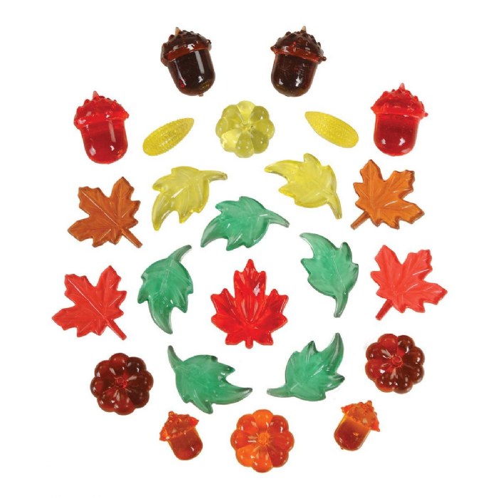 Alternate Image #1 of Leaves and Seeds Counters - 144 Pieces