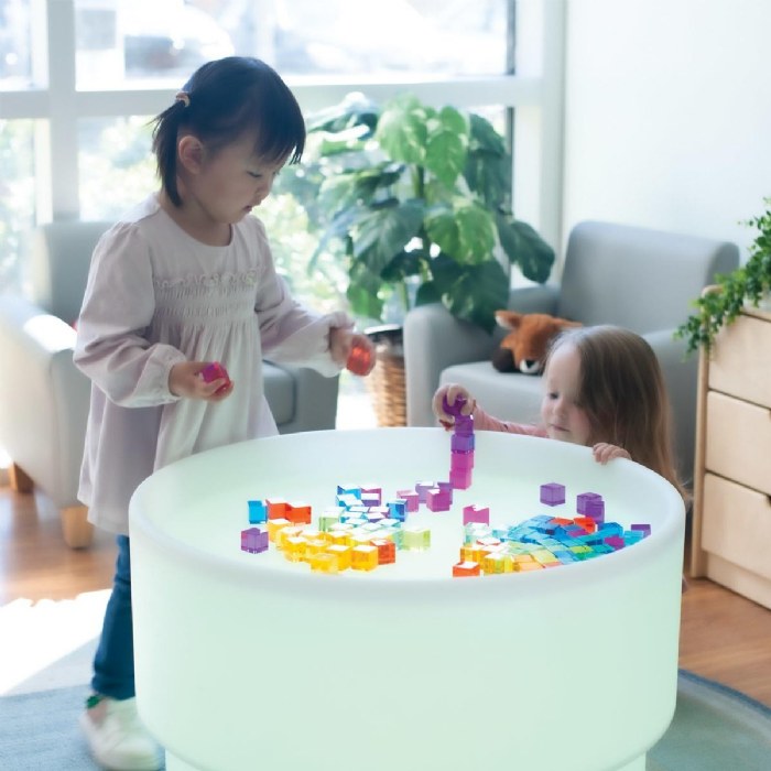 Alternate Image #1 of Translucent Cubes with Mirror Tray - 100 Pieces