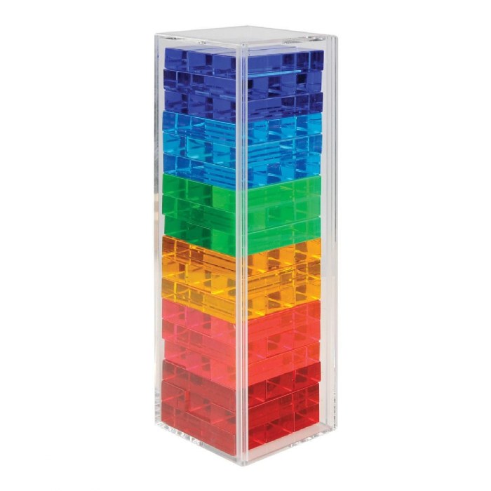 Primary Image of Translucent Building Plank Set - 54 Pieces