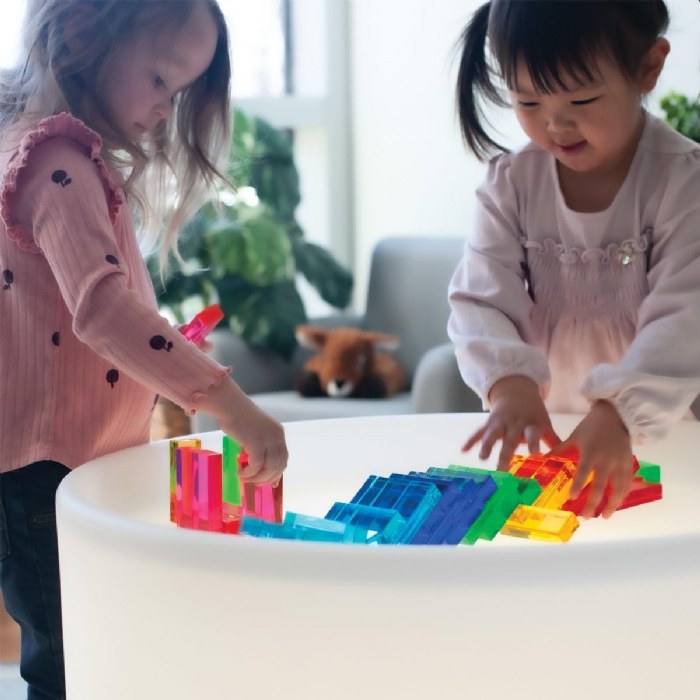 Alternate Image #1 of Translucent Building Plank Set - 54 Pieces