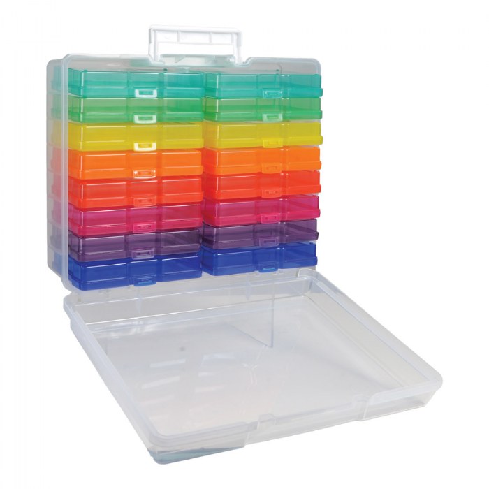 Alternate Image #1 of Rainbow Storage Box with 16 Cases