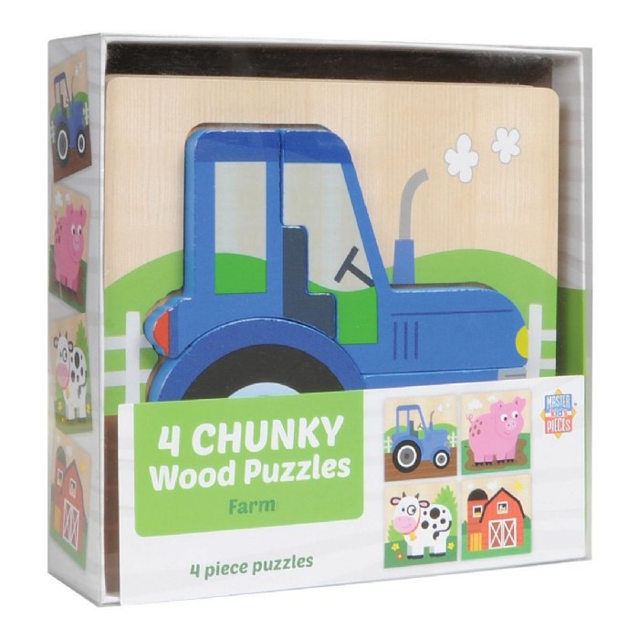 Alternate Image #1 of Chunky Wooden Farm Puzzles - Set of 4