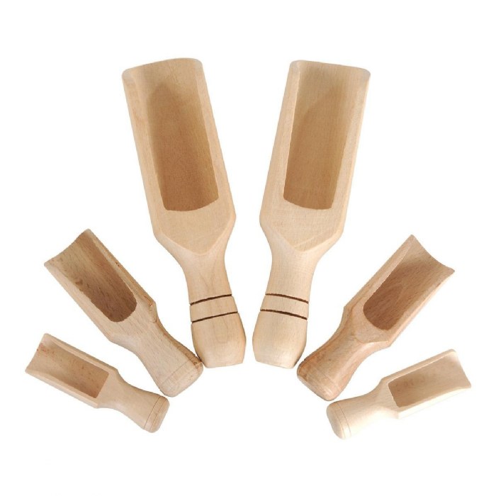 Alternate Image #1 of Wooden Scoops - Set of 6