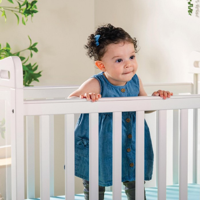 Alternate Image #1 of White Safe and Sound Crib