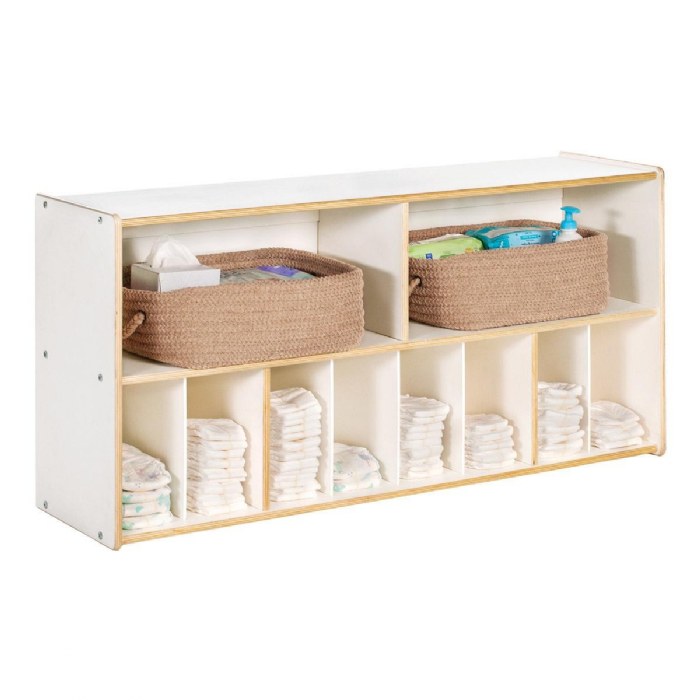 Alternate Image #1 of White Wall Diaper Storage