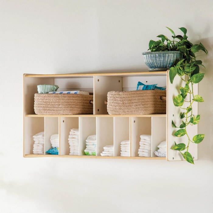 Alternate Image #1 of White Wall Diaper Storage