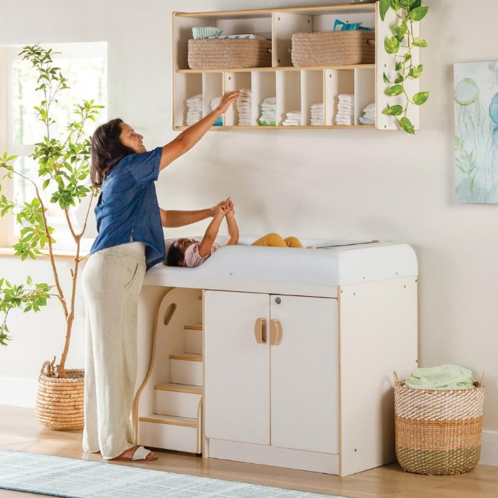 Alternate Image #1 of White Wall Diaper Storage