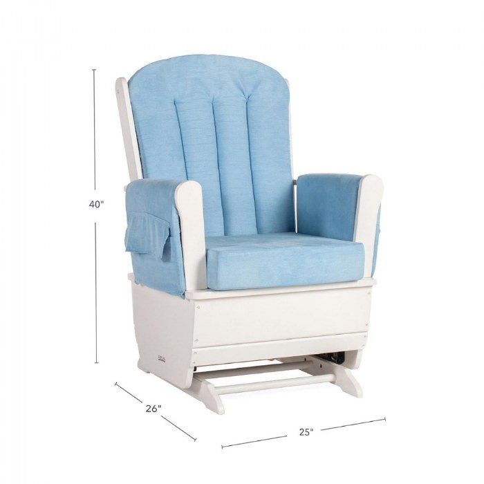 Alternate Image #1 of White Comfort Glider