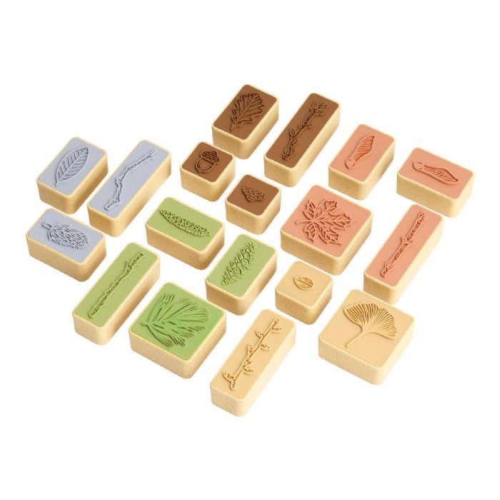 Alternate Image #1 of Branches and Leaves Stamps - Set of 18